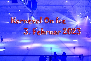 KarnevalOnIce_2023-02-03_01 Premiere „Karneval On Ice“ - In der PreZero Rheinlarndhalle die „Karneval On Ice“ Premiere. Mit einem Eishockey-Match HDK vs. Stadt Duisburg, Endstand 3:2. Dazu...